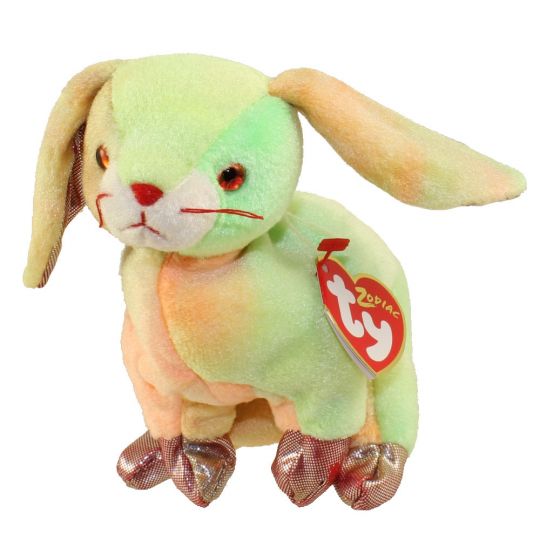 Plush TY Beanie Baby - The Rabbit Chinese Zodiac - Cardboard Memories Inc.