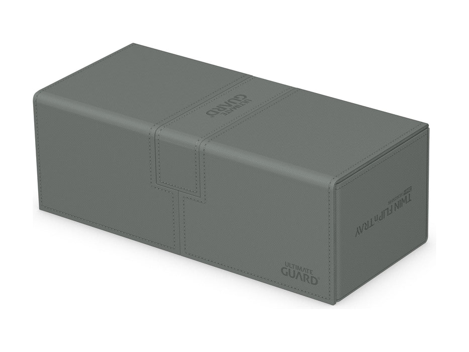 Supplies Ultimate Guard - Twin Flip N Tray Deck Case - Monocolor Grey - 266+ - Cardboard Memories Inc.