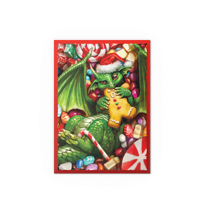 Supplies Arcane Tinmen - Dragon Shield Sleeves - Brushed Art Christmas 2024 - Available November 8th 2024 - Cardboard Memories Inc.