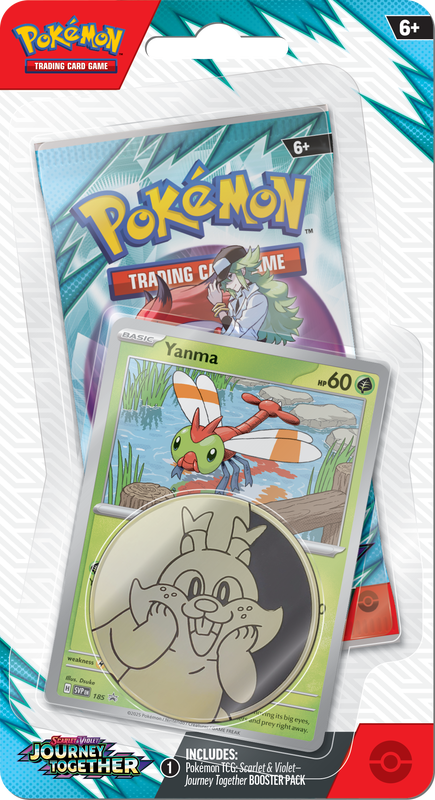 Trading Card Games Pokémon - Scarlet and Violet - Journey Together - Checklane Blister - Yanma - Pre-Order March 28th 2025 - Cardboard Memories Inc.