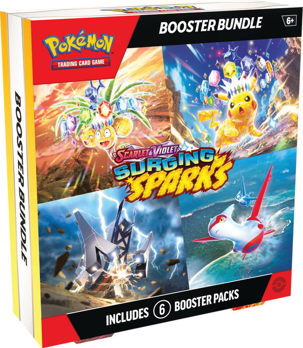 Trading Card Games Pokemon - Scarlet and Violet - Surging Sparks - Booster Bundle - Pre-Order November 8th 2024 - Cardboard Memories Inc.