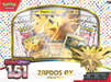 Trading Card Games Pokemon - Scarlet and Violet - 151 - Zapdos EX - Trading Card Collection Box - Cardboard Memories Inc.