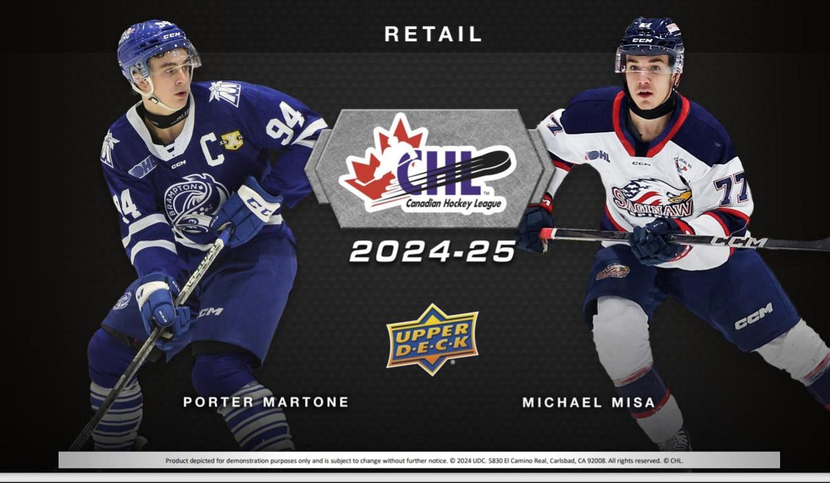 Sports Cards Upper Deck - 2024-25 - Hockey - CHL - Blaster Box - Pre-Order May 21st 2025 - Cardboard Memories Inc.