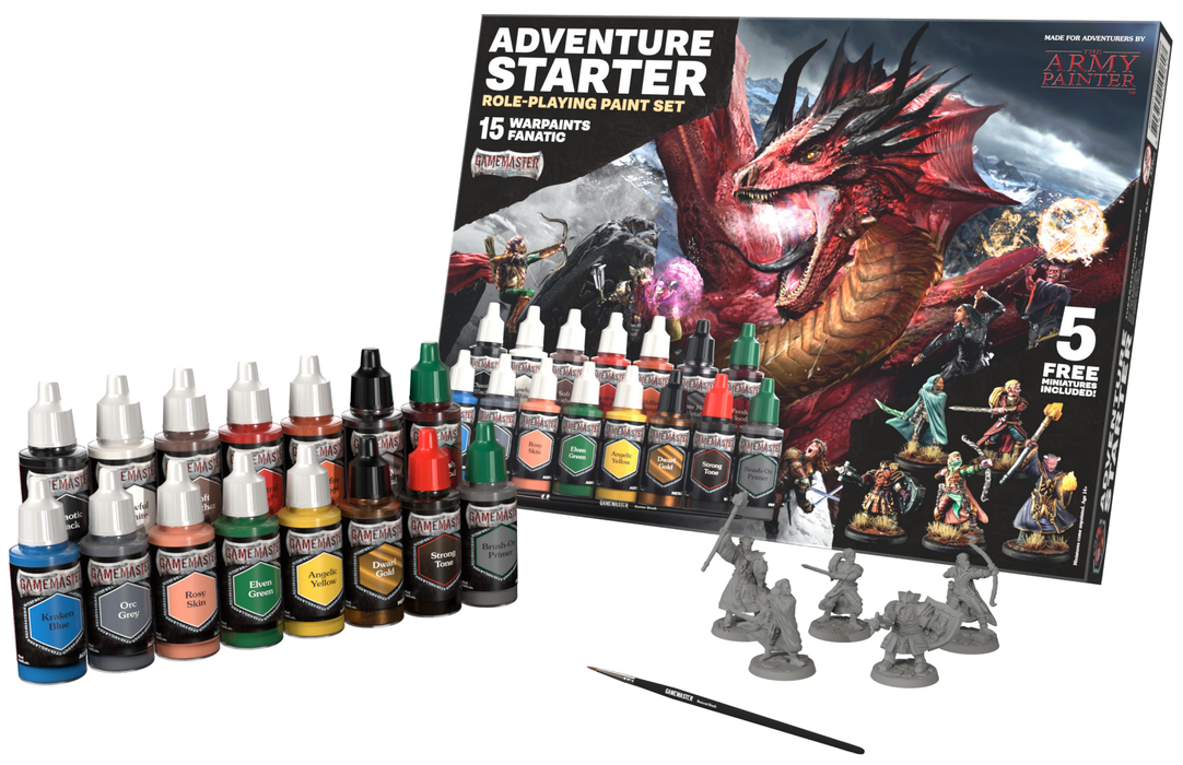 Paints and Paint Accessories Army Painter - Adventure Starter Role-Playing Paint Set - Cardboard Memories Inc.