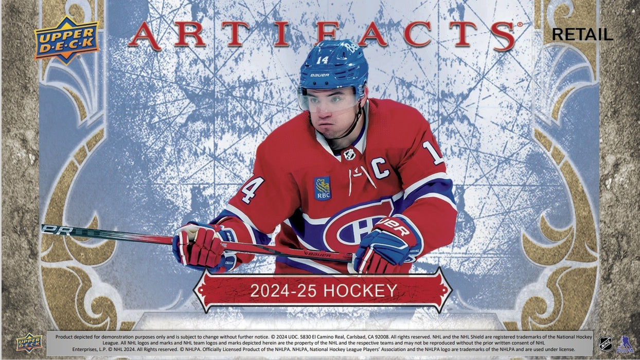 Sports Cards Upper Deck - 2024-25 - Hockey - Artifacts - Blaster Box - Pre-Order December 11th 2024 - Cardboard Memories Inc.