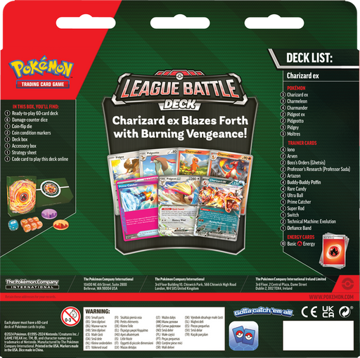 collectible card game Pokemon - League Battle Deck - Charizard EX - Cardboard Memories Inc.