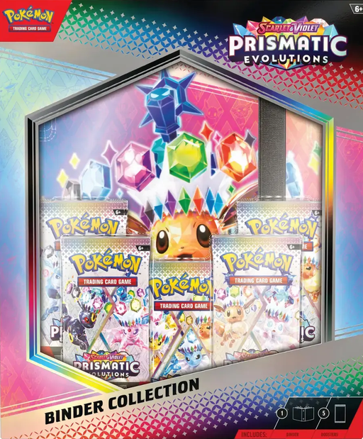 Trading Card Games Pokemon - Scarlet and Violet - Prismatic Evolutions - Binder Collection - Pre-Order January 17th 2025 - Cardboard Memories Inc.