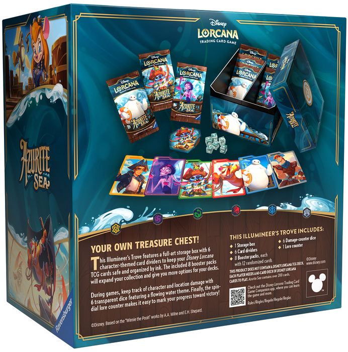 Trading Card Games Disney - Lorcana - Azurite Sea - Illumineer's Trove - Pre-Order November 15th 2024 - Cardboard Memories Inc.