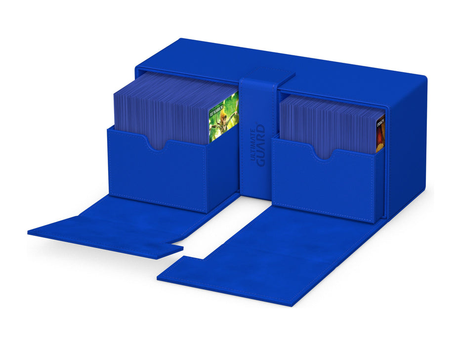 Supplies Ultimate Guard - Twin Flip N Tray Deck Case - Monocolor Blue - 266+ - Cardboard Memories Inc.