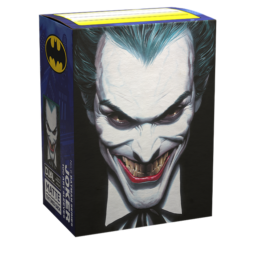 Supplies Arcane Tinmen - Dragon Shield Sleeves - Matte Dual - DC Batman 85th Anniversary Edition - Joker - June 21st 2024 - Cardboard Memories Inc.