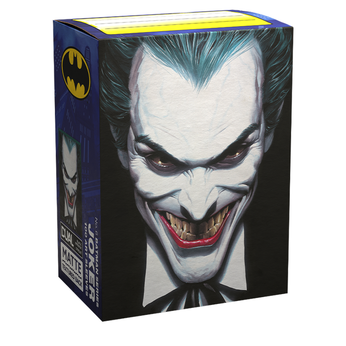 Supplies Arcane Tinmen - Dragon Shield Sleeves - Matte Dual - DC Batman 85th Anniversary Edition - Joker - Cardboard Memories Inc.