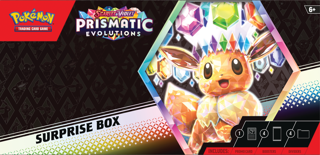 Trading Card Games Pokemon - Scarlet and Violet - Prismatic Evolutions - Surprise Box - Pre-Order February 7th 2025 - Cardboard Memories Inc.