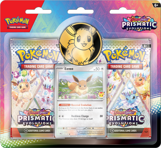 Trading Card Games Pokemon - Scarlet and Violet - Prismatic Evolutions - 2-Pack Blister - Pre-Order February 21st 2025 - Cardboard Memories Inc.