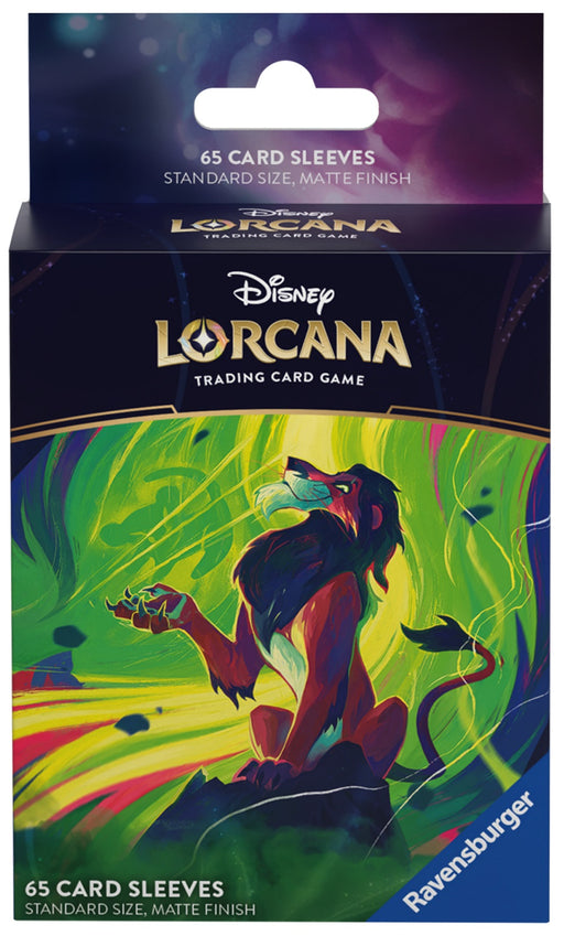 Supplies Disney - Lorcana - Sleeves - Set 6 - Scar - Pre-Order November 15th 2024 - Cardboard Memories Inc.