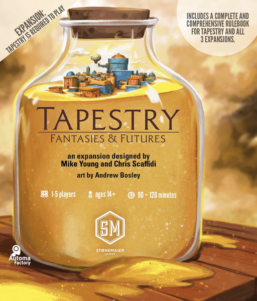 Board Games Stonemaier Games - Tapestry - Fantasies & Fixtures - Expansion - Cardboard Memories Inc.