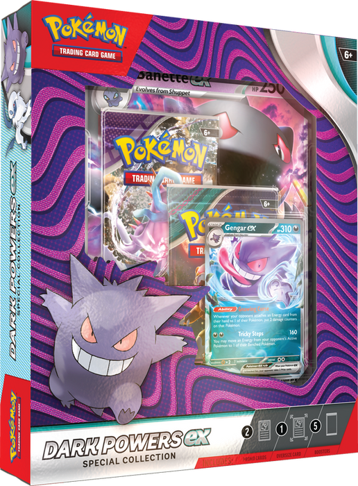 Trading Card Games Pokemon - Scarlet and Violet - Dark Powers EX - Gengar Ex - Absol EX - Cardboard Memories Inc.