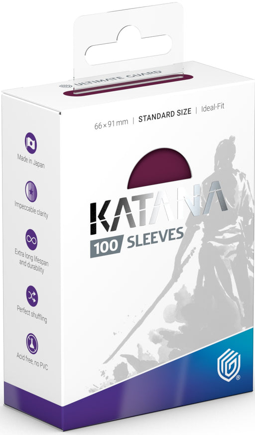 Supplies Ultimate Guard - Katana Sleeves - Standard - Radiant Plum - 100 Count - Cardboard Memories Inc.