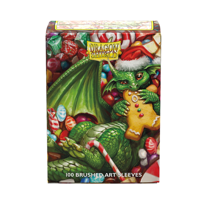 Supplies Arcane Tinmen - Dragon Shield Sleeves - Brushed Art Christmas 2024 - Available November 8th 2024 - Cardboard Memories Inc.