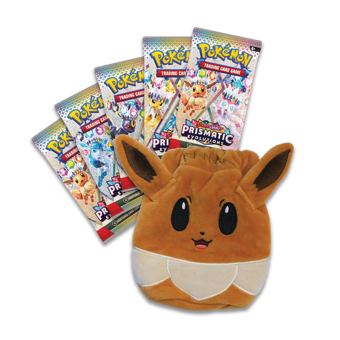 Trading Card Games Pokemon - Scarlet and Violet - Prismatic Evolutions - Pouch Special Collection - Pre-Order April 25th 2025 - Cardboard Memories Inc.