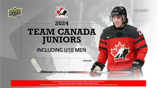Sports Cards Upper Deck - 2024 - Hockey - Team Canada Juniors Hockey - Hobby Box - Pre-Order August 21st 2024 - Cardboard Memories Inc.