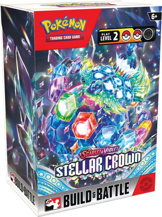 Trading Card Games Pokemon - Scarlet and Violet - Stellar Crown - Build and Battle Box - Cardboard Memories Inc.