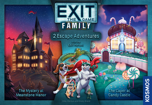 Board Games Thames and Kosmos - EXIT - Family 2 Escape Adventures - Available March 15th 2025 - Cardboard Memories Inc.