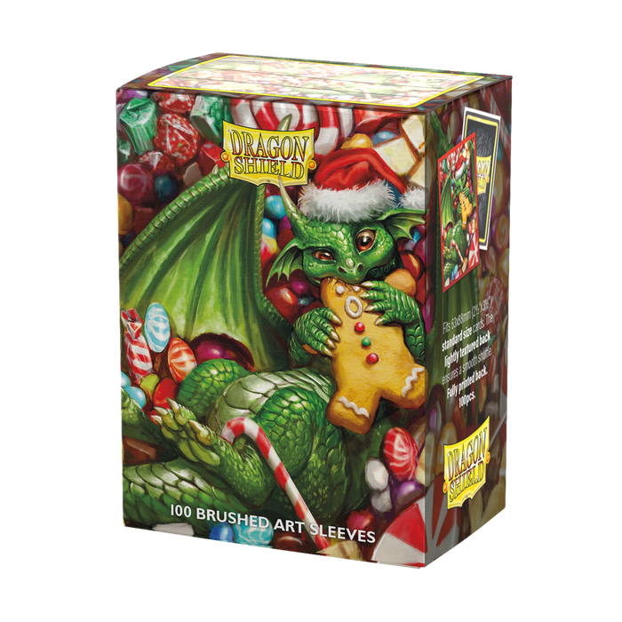 Supplies Arcane Tinmen - Dragon Shield Sleeves - Brushed Art Christmas 2024 - Available November 8th 2024 - Cardboard Memories Inc.