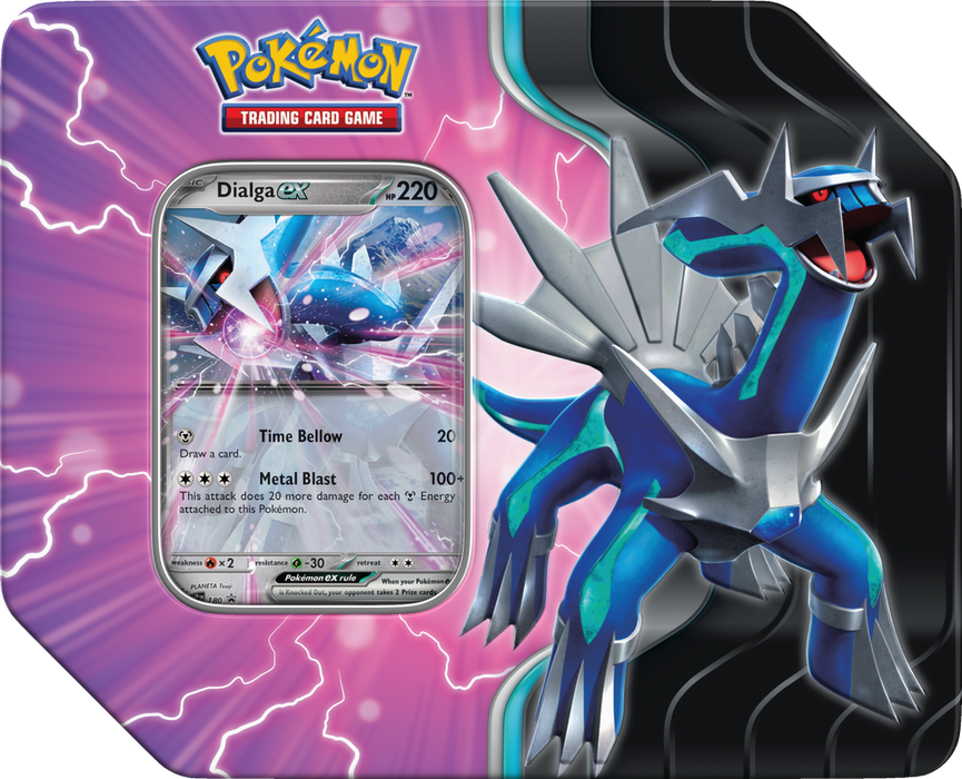 Trading Card Games Pokemon - Azure Legends - Tin - Dialga ex - Pre-Order February 21st 2025 - Cardboard Memories Inc.