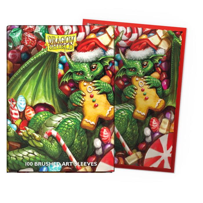 Supplies Arcane Tinmen - Dragon Shield Sleeves - Brushed Art Christmas 2024 - Available November 8th 2024 - Cardboard Memories Inc.