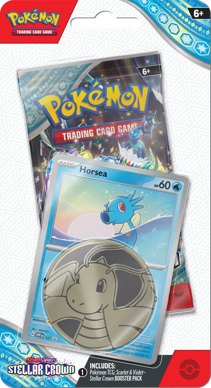 Trading Card Games Pokemon - Scarlet and Violet - Stellar Crown - Checklane Blister Pack - Horsea - Cardboard Memories Inc.