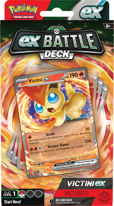 Trading Card Games Pokemon - EX Battle Decks - Victini EX - Cardboard Memories Inc.