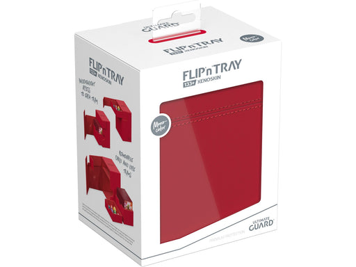 Supplies Ultimate Guard - Flip N Tray - Monocolor - Red Xenoskin - 133 - Cardboard Memories Inc.