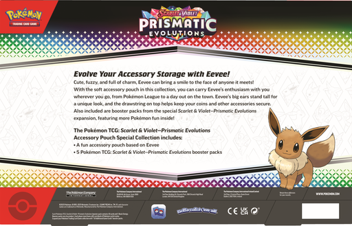 Trading Card Games Pokemon - Scarlet and Violet - Prismatic Evolutions - Pouch Special Collection - Pre-Order April 25th 2025 - Cardboard Memories Inc.