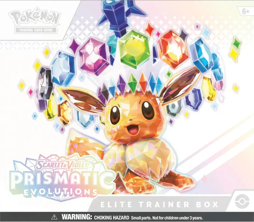 Trading Card Games Pokemon - Scarlet and Violet - Prismatic Evolutions - Elite Trainer Box - Pre-Order January 17th 2025 - Cardboard Memories Inc.