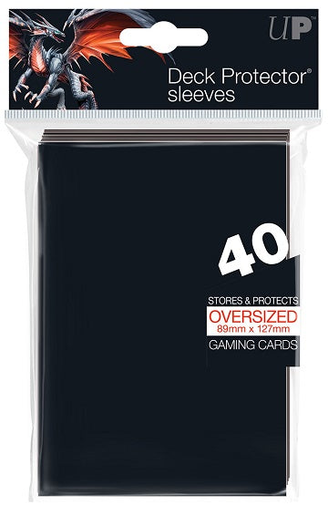 Supplies Ultra Pro - Black Deck Protectors - Oversized Sleeves 40ct - Cardboard Memories Inc.