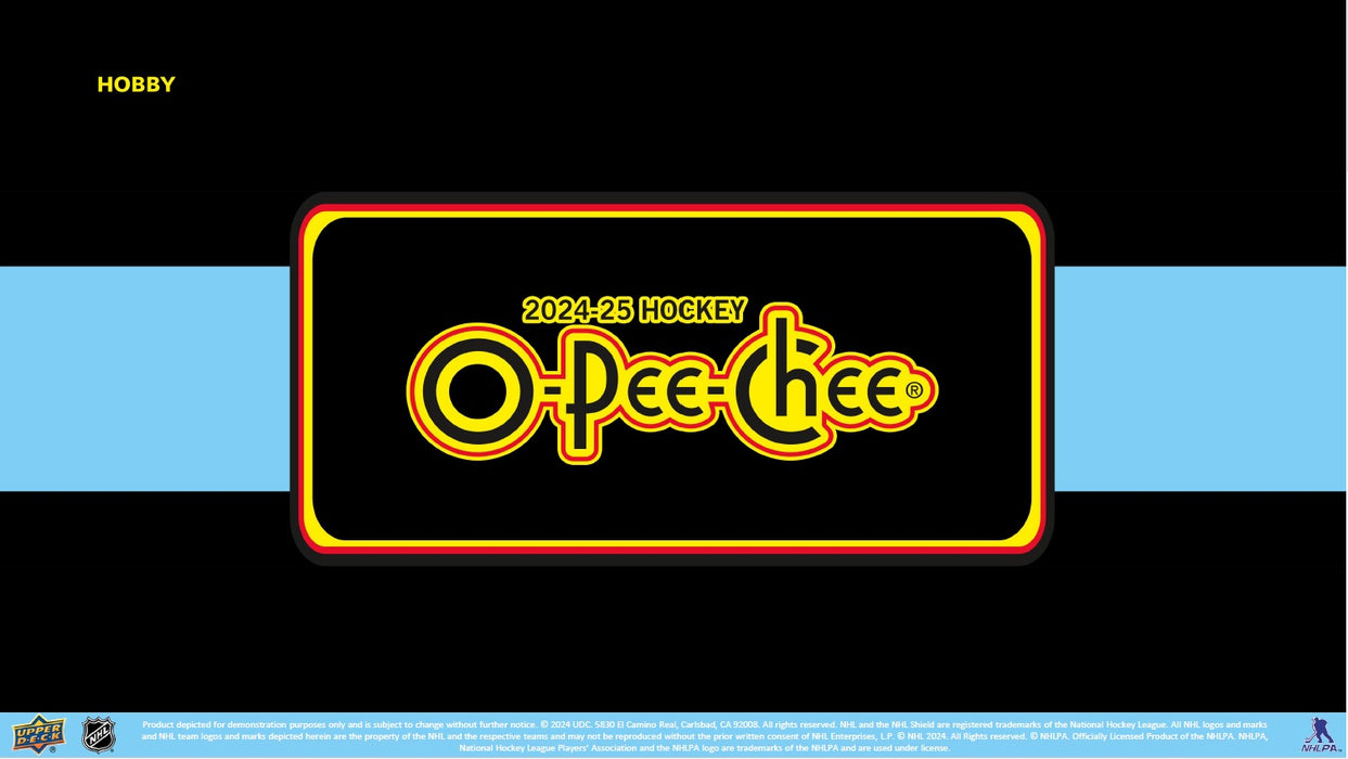 Sports Cards Upper Deck - 2024-25 - Hockey - O-Pee-Chee - OPC - Trading Card Hobby Box - Pre-Order February 15th 2025 - Cardboard Memories Inc.