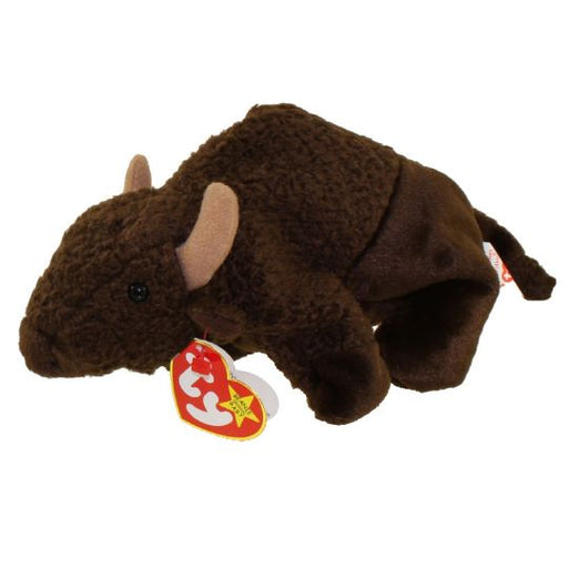 Plush TY Beanie Baby - Roam the Buffalo - Cardboard Memories Inc.