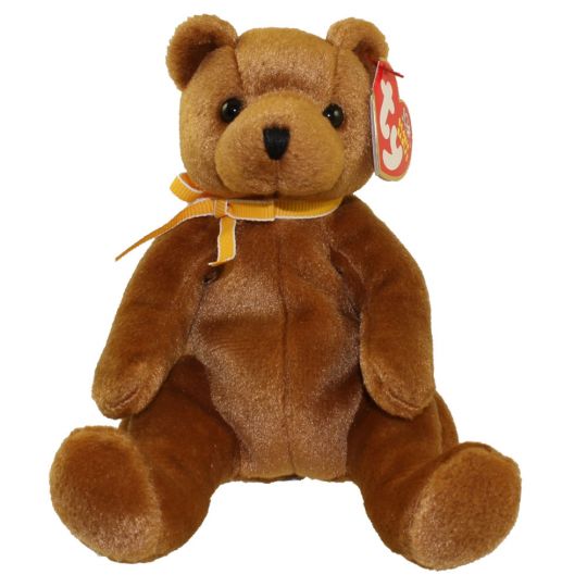 Plush TY Beanie Babies - Sherwood the Bear - Cardboard Memories Inc.