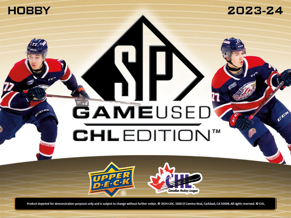 Sports Cards Upper Deck - 2023-24 - Hockey - SP Game Used - CHL Edition - Hobby Box - Cardboard Memories Inc.