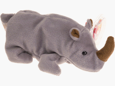 TY Beanie Baby - Spike the Rhinoceros — Cardboard Memories Inc.