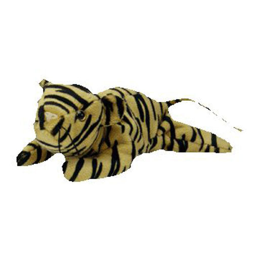 Plush TY Beanie Baby - Stripes the Tiger - Cardboard Memories Inc.