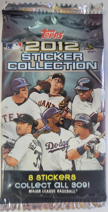 Stickers Topps - 2012 - Baseball - Sticker Collection - Sticker Pack - Cardboard Memories Inc.