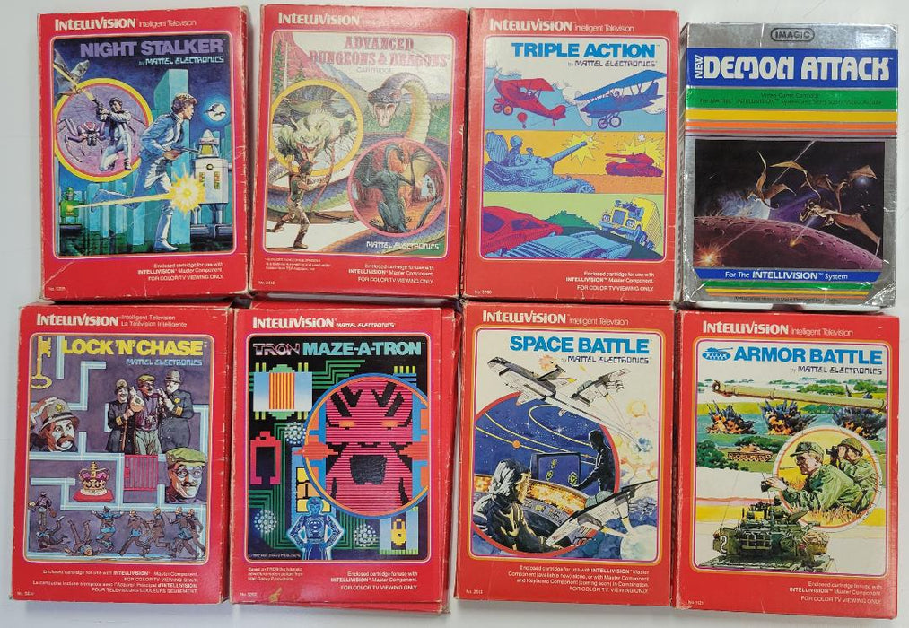 Supplies Intellivision - Video Game Lot of 31 & Voice Modules - Untested - Cardboard Memories Inc.