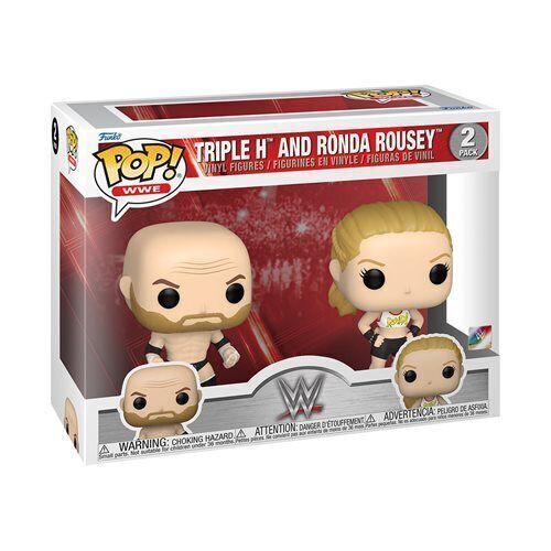 Action Figures and Toys POP! - WWE - Triple H and Ronda Rousey - Cardboard Memories Inc.