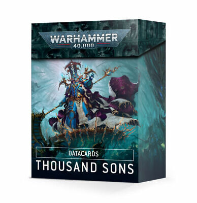 Collectible Miniature Games Games Workshop - Warhammer 40K - (9th Edition) Data cards - Thousand Sons - 43-21 - OUT OF PRINT - Cardboard Memories Inc.