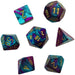 Dice Chessex Dice - Mini Gemini Purple-Teal with Gold - Set of 7 - CHX 20649 - Cardboard Memories Inc.