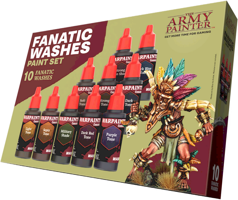 Paints and Paint Accessories Army Painter - Warpaints Fanatic - Washes Paint Set - Cardboard Memories Inc.