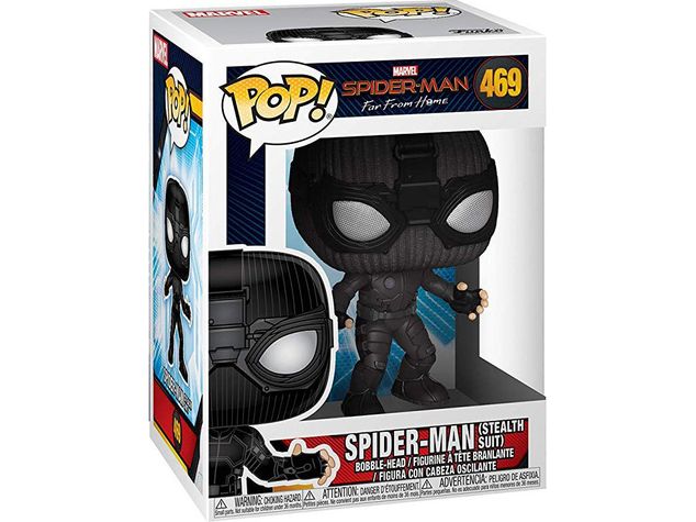 Action Figures and Toys POP! -  Movies - Marvel Spider-Man Far From Home - Spider-Man in Stealth Suit - Cardboard Memories Inc.