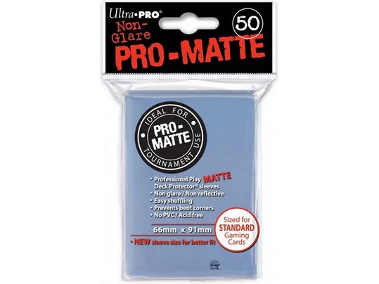 Supplies Ultra Pro - Deck Protectors - Standard Size - 50 Count Matte Clear - Cardboard Memories Inc.