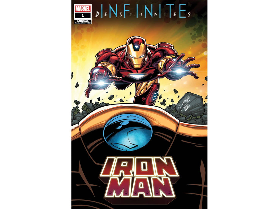 Comic Books Marvel Comics - Iron Man Annual 001 - Ron Lim Connecting Variant Edition - Cardboard Memories Inc.